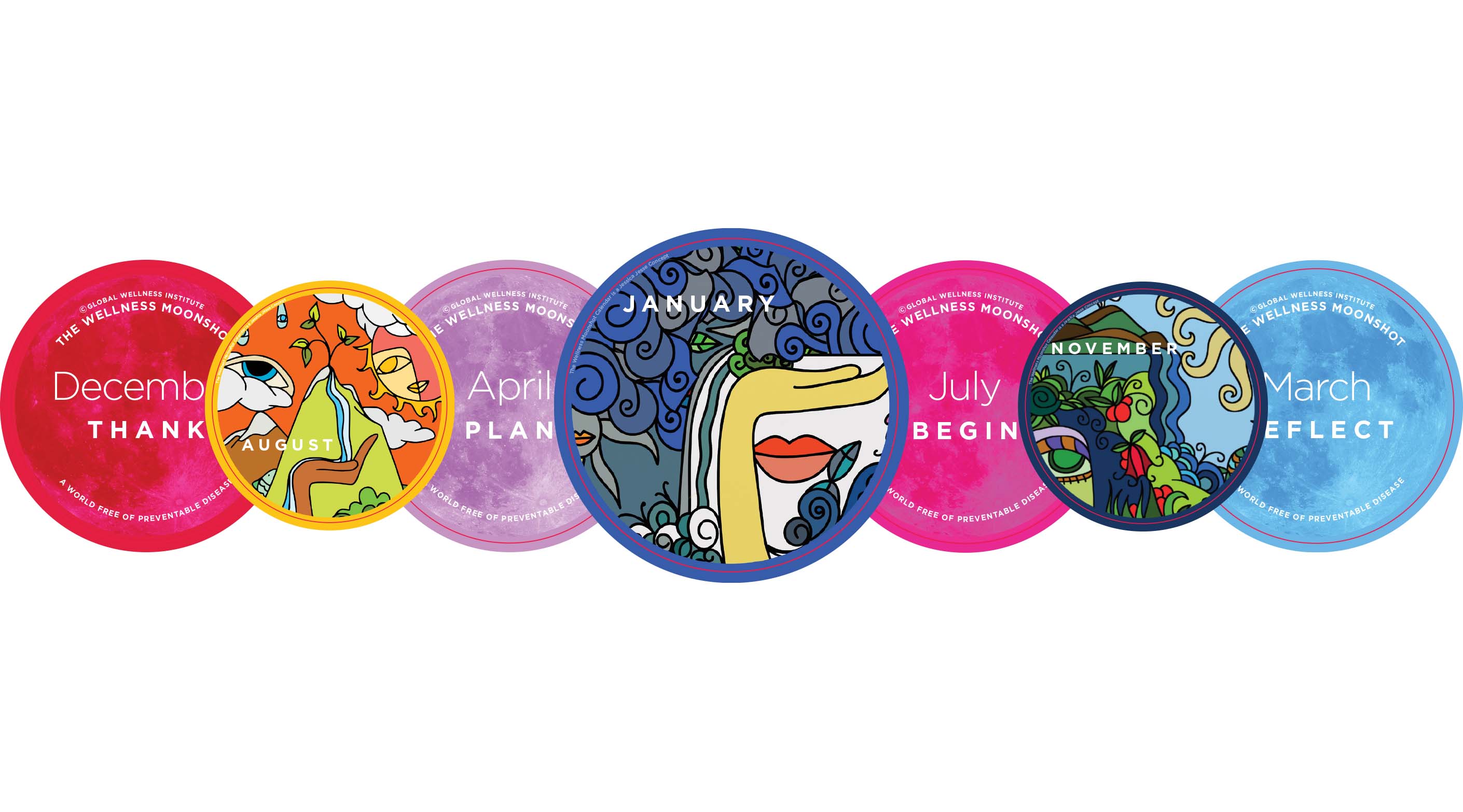 Global Wellness Moonshot Calendar for 2022 | BuDhaBrief by BuDhaGirl