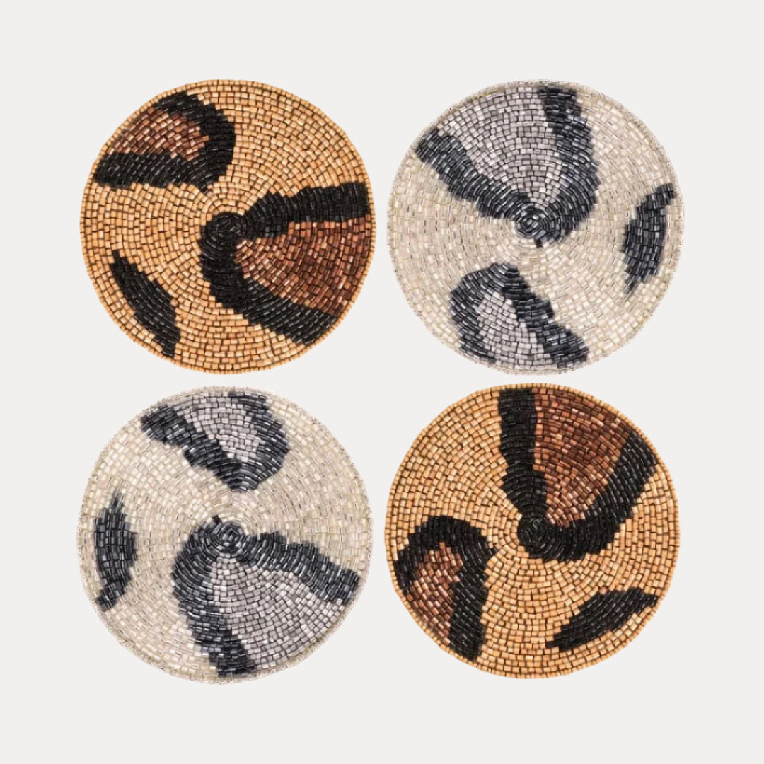 Gaga Animal Print Coasters - Set of 4