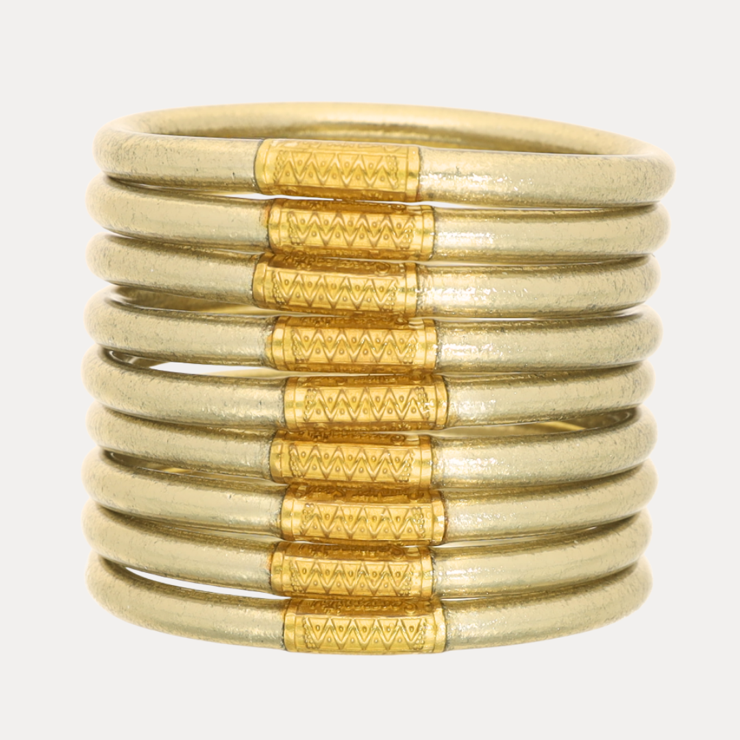 Etoile All Weather Bangles - Set of 9 | Bangles, Bracelets, Jewelry | BuDhaGirl