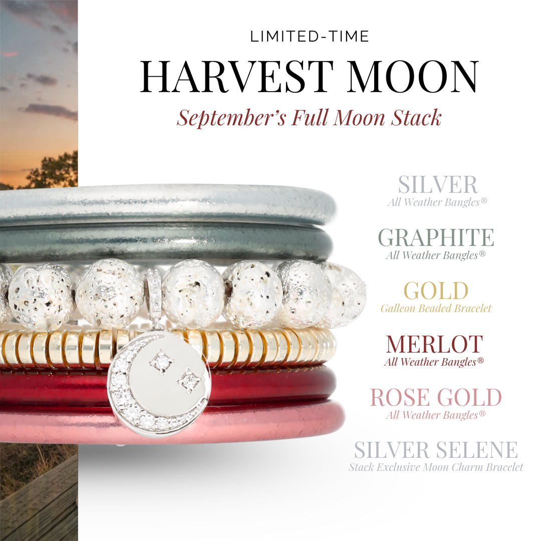 September Harvest Moon Bangle Bracelet Stack | BuDhaGirl
