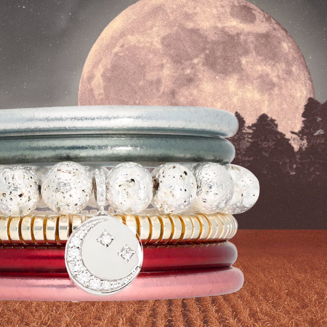 September Harvest Moon Bangle Bracelet Stack | BuDhaGirl