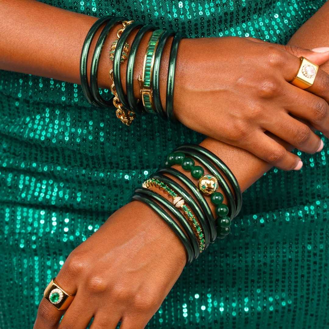 Emerald Holly Chain Bracelet For Women | BuDhaGirl