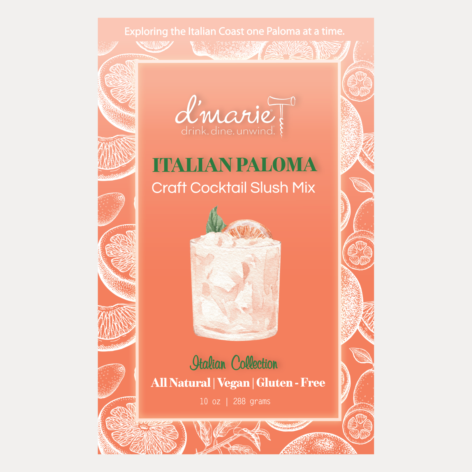D'Marie Italian Paloma Mix | Grapefruit Tequila Slush | BuDhaGirl