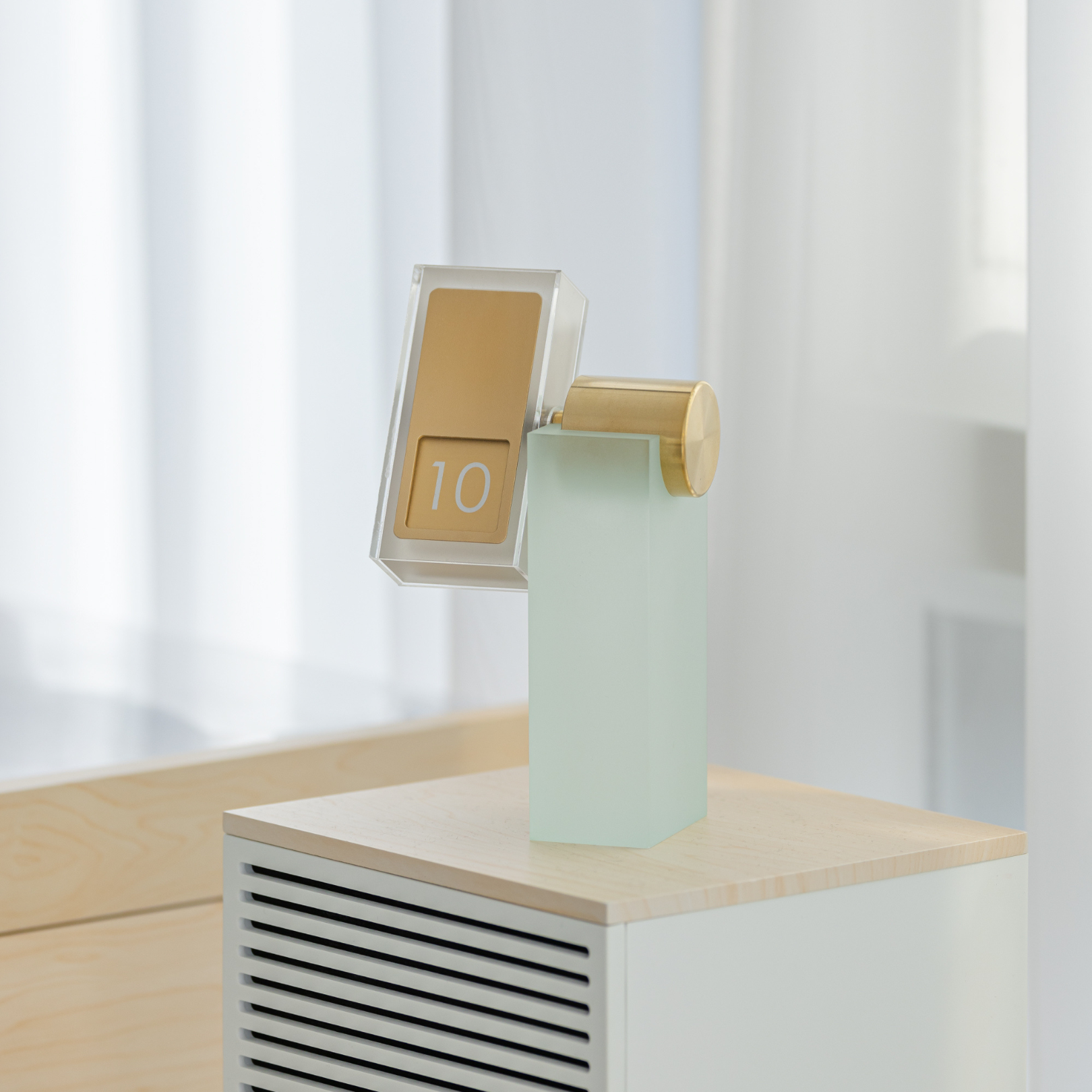 Misty Lake Gnomon Perpetual Flip Calendar | Luxury Analog Desk Decor | BuDhaGirl