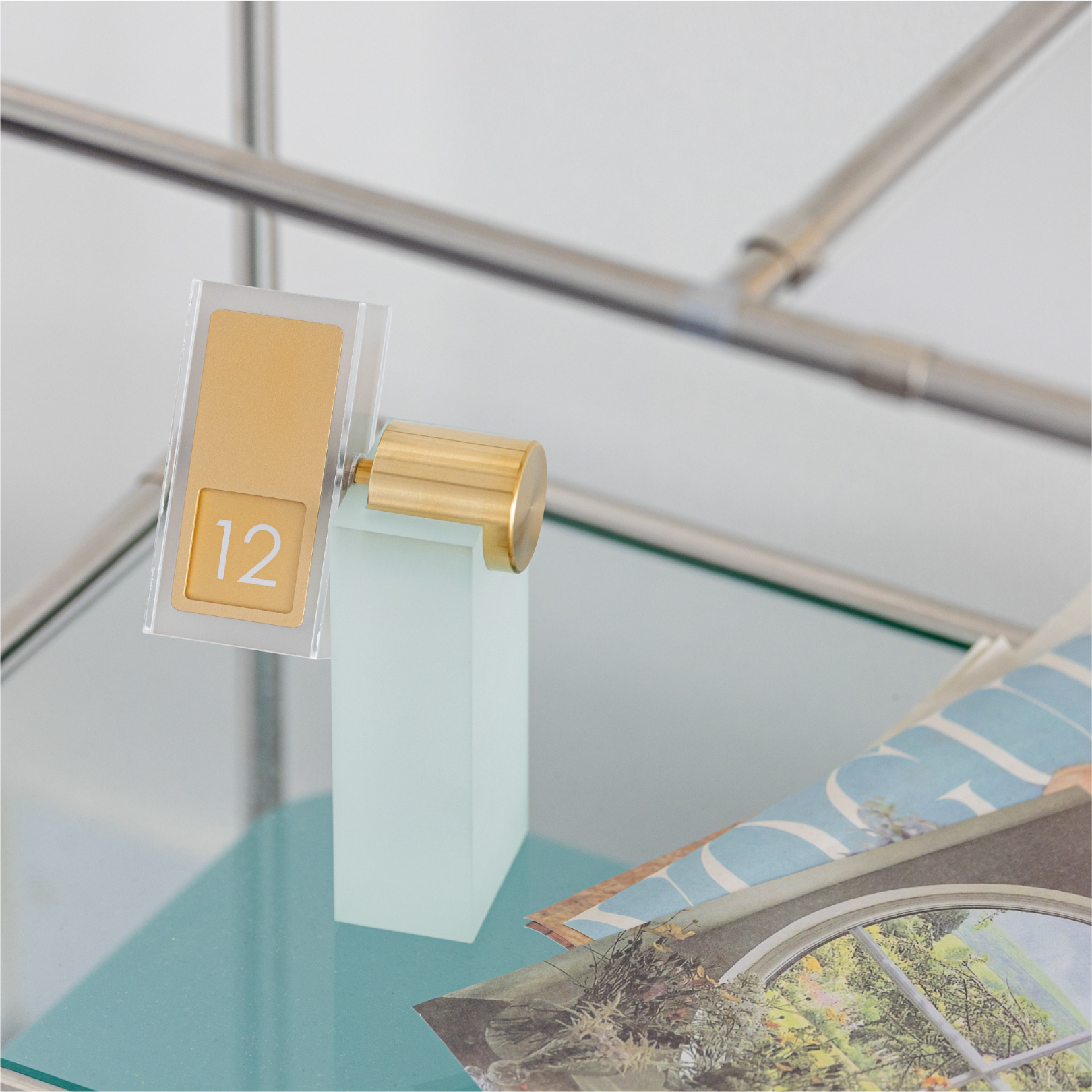 Misty Lake Gnomon Perpetual Flip Calendar | Luxury Analog Desk Decor | BuDhaGirl