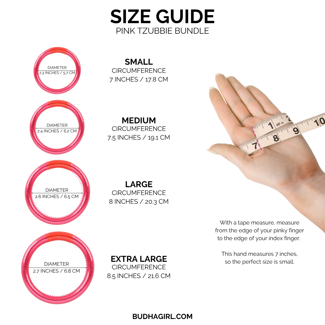 Pink Tzubbie All Weather Bangles® Bundle | BuDhaGirl