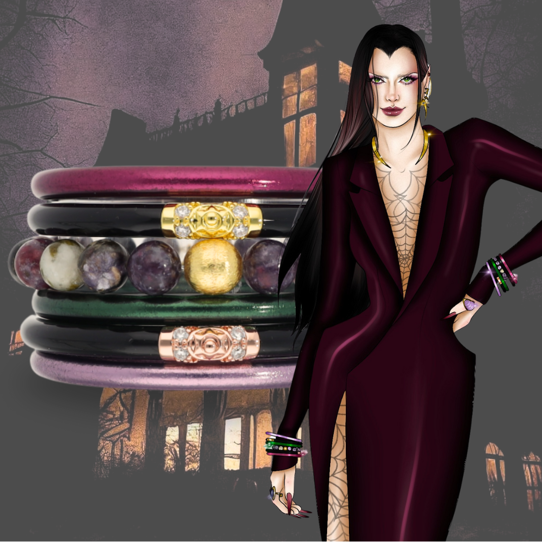 Salem Shadows Halloween Bangle Bracelet Stack | BuDhaGirl