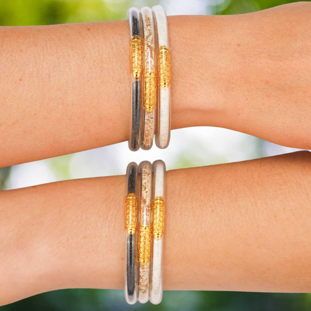 Earth Day All Weather Bangle Bracelets For Women | BuDhaGirl