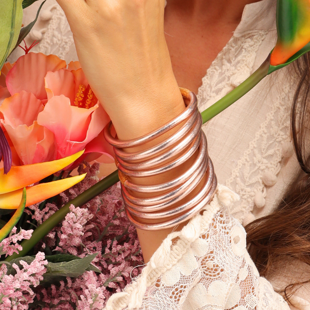 Rose Gold & Champagne All Weather Bangles® Bundle