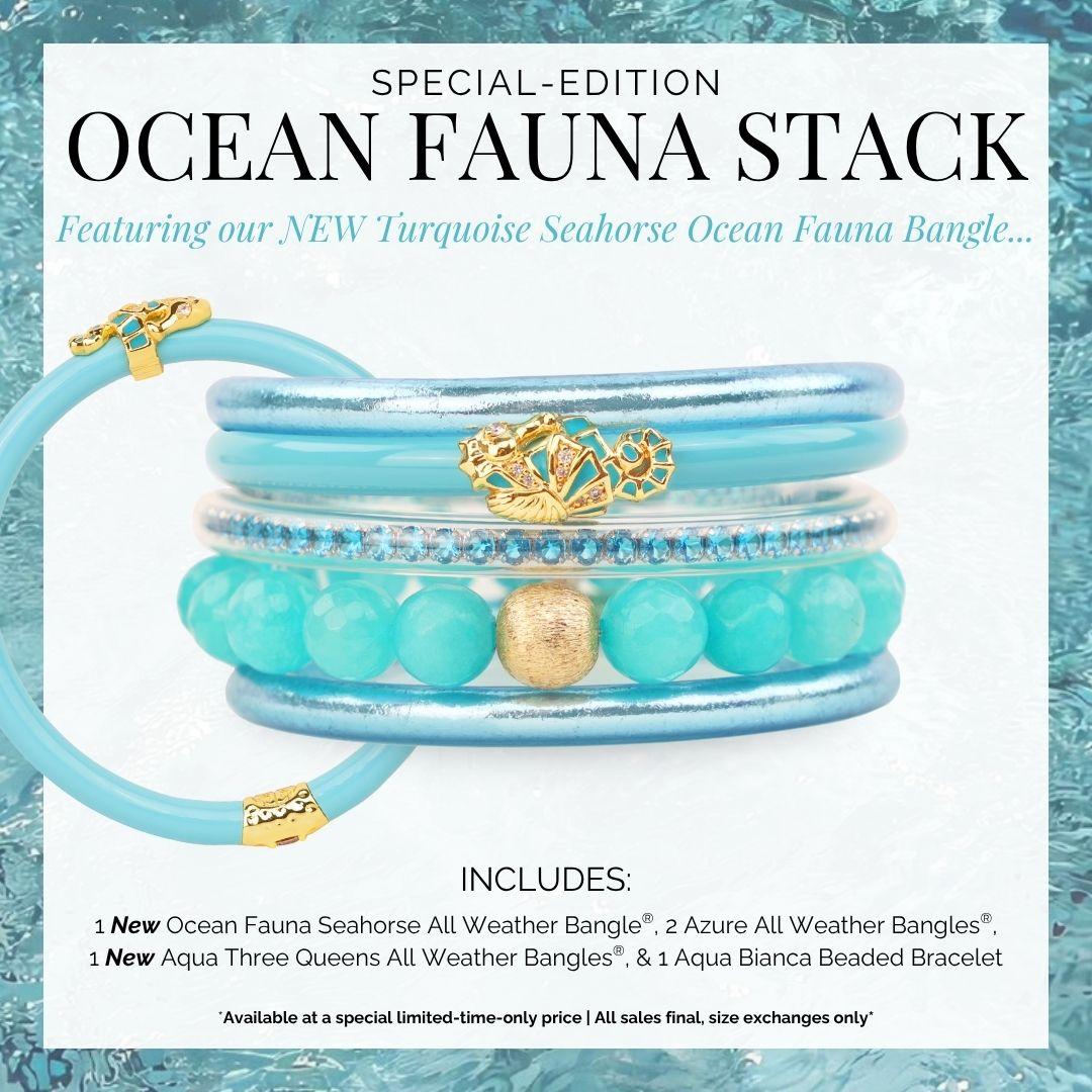 Turquoise Seahorse Stack