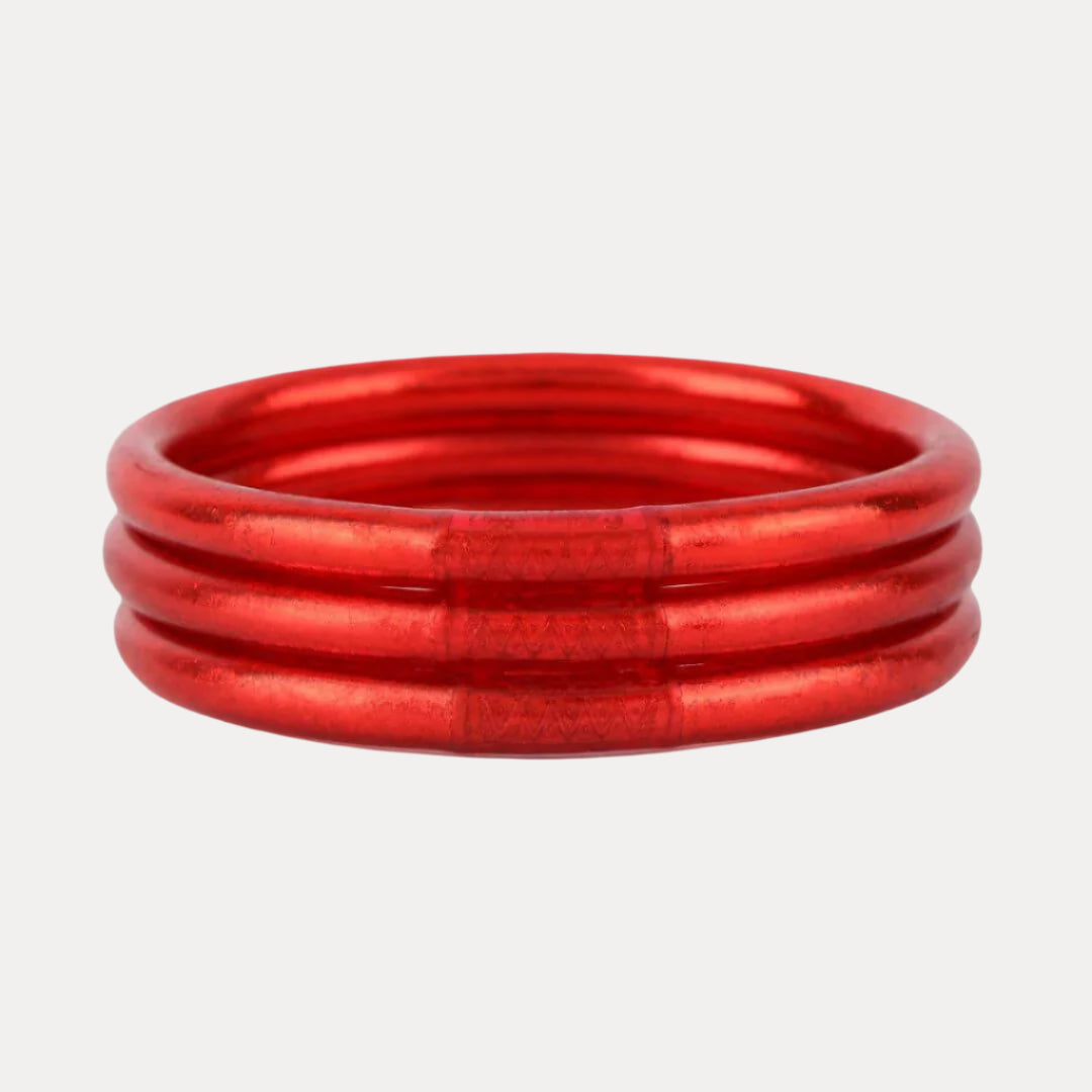 Crimson All Weather Bangles® (AWB®) - Serenity Prayer | Bangle Bracelets for Women | BuDhaGirl