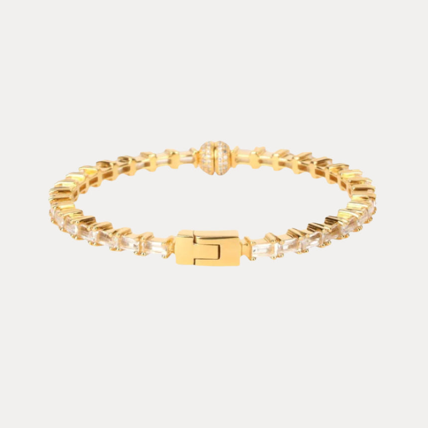 Clear Baguette Crystals Aurora Bracelet | BuDhaGirl