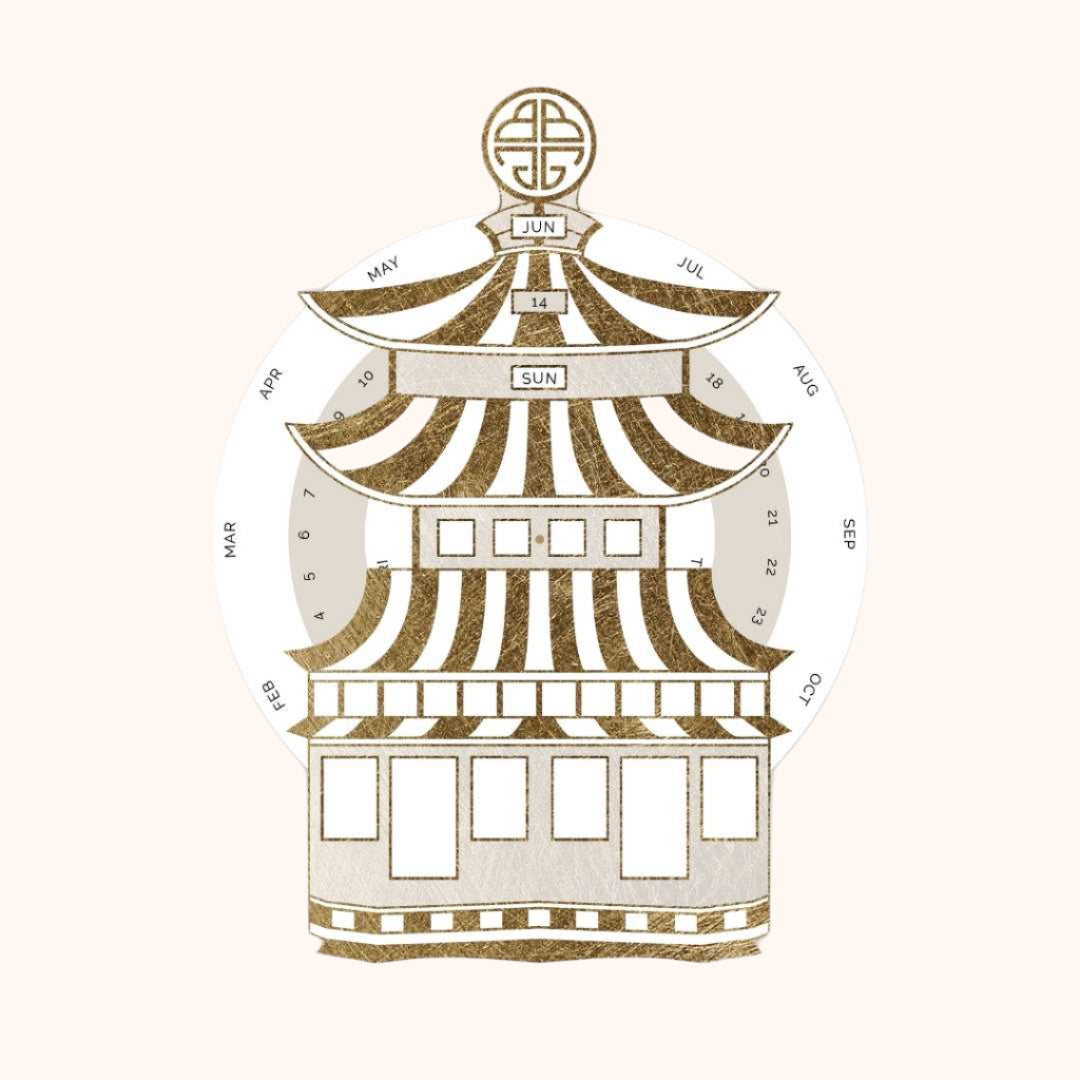 High Quality Desk Calendar | Pagoda Inspired | BuDhaPaper by BuDhaGirl