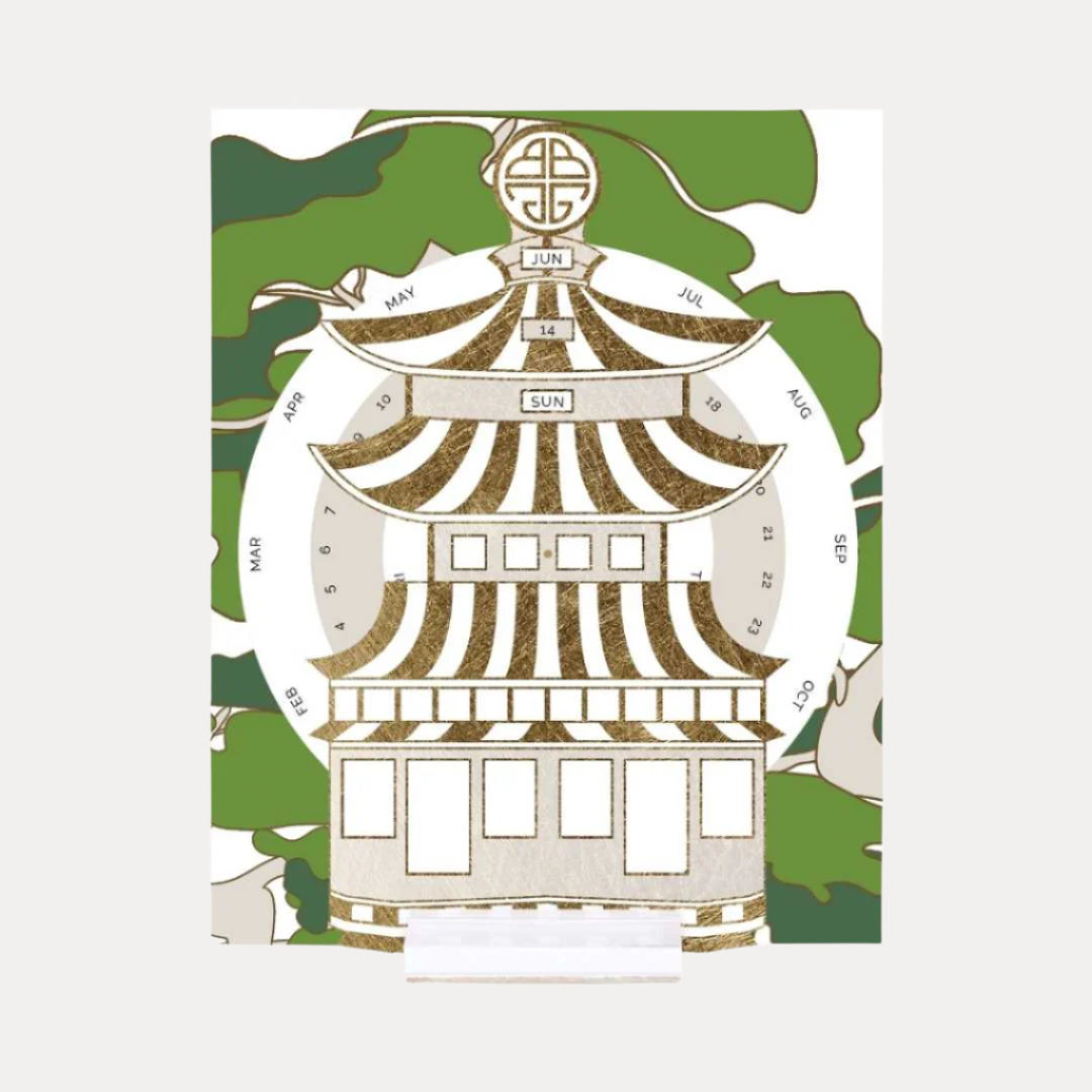 High Quality Desk Calendar | Pagoda Inspired | BuDhaPaper by BuDhaGirl