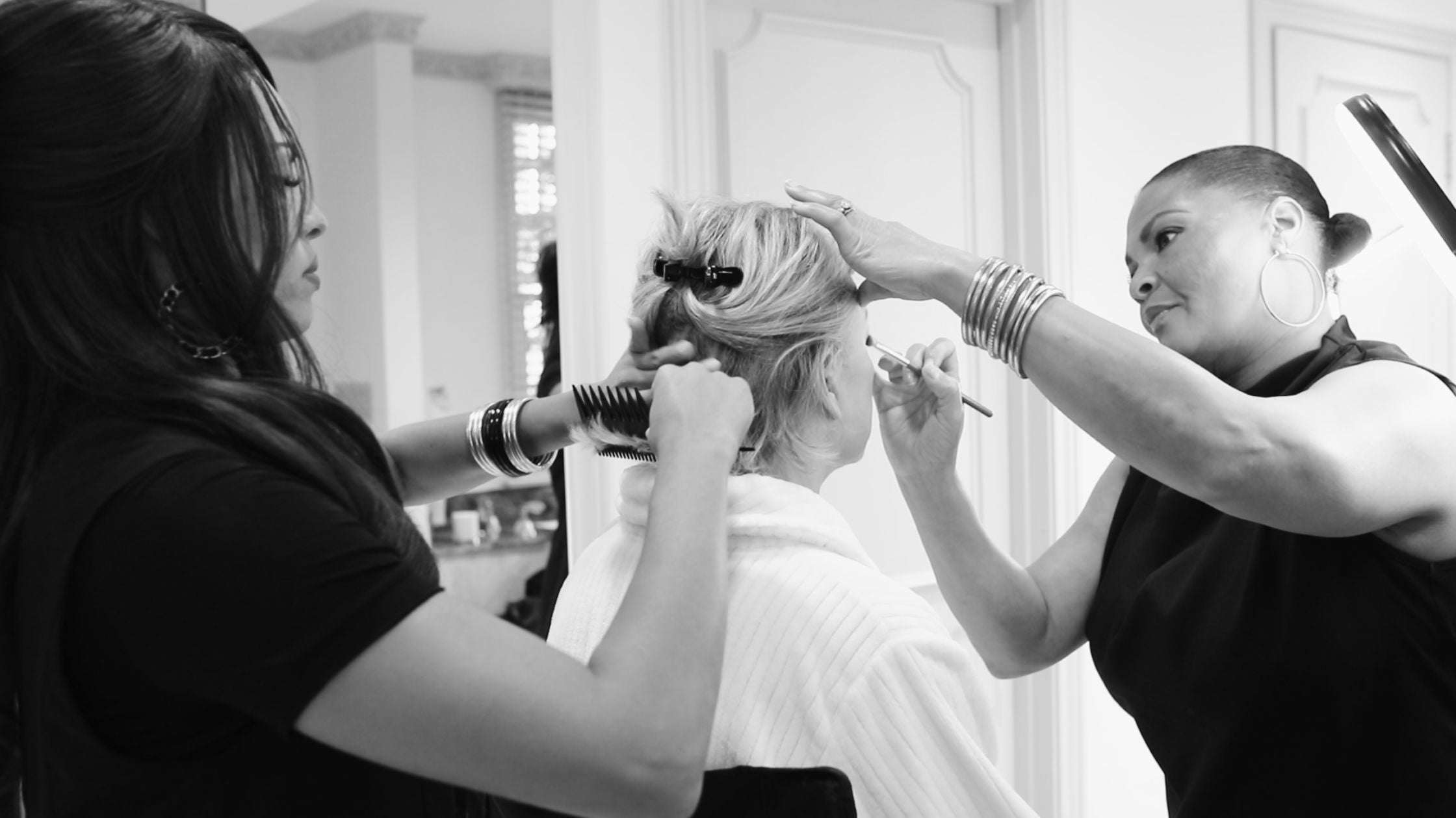 Jessica Jesse getting her hair and makeup done for her photoshoot with the legendary Ruven Afanador | BuDhaGirl