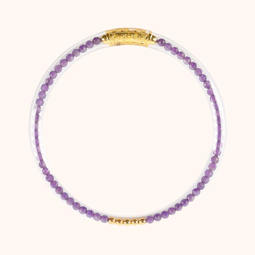 Amethyst Luxe All Weather Bangle®(AWB®) - Serenity Prayer