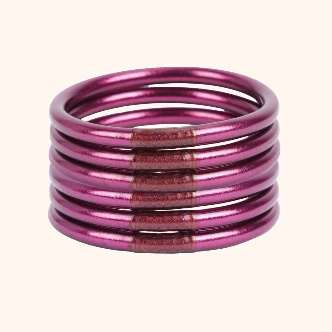 Amethyst & Lila All Weather Bangles Bundle | BuDhaGirl