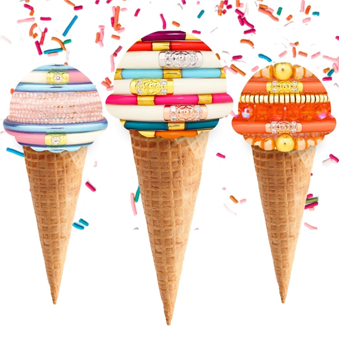 Bangle Bracelet Stacks for National Ice Cream Day | BuDhaGirl