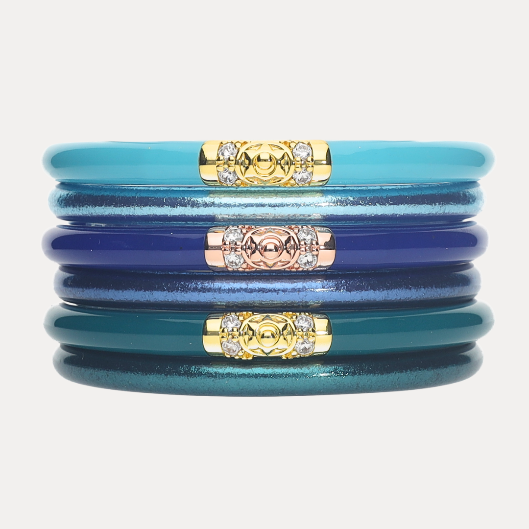 Blue Birthday Bracelet Stack | BuDhaGirl