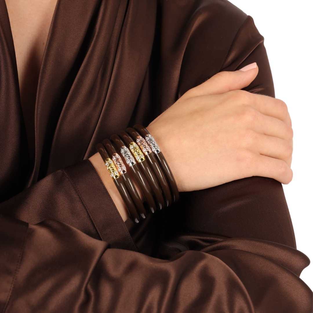 Three Kings All Weather Bangles® (AWB®) - Chocolate | Bangle Bracelets for Women | BuDhaGirl