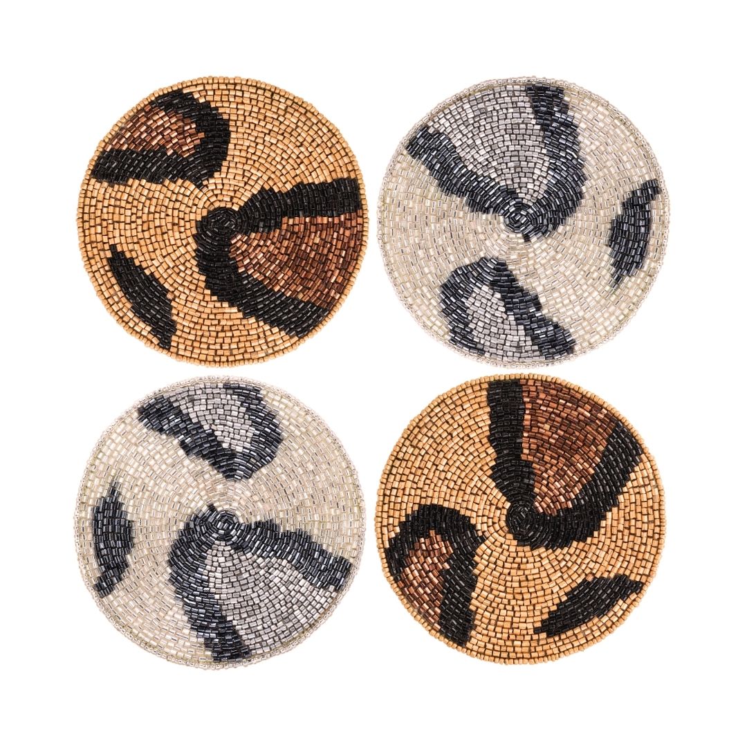 Gaga Animal Print Coasters - Set of 4