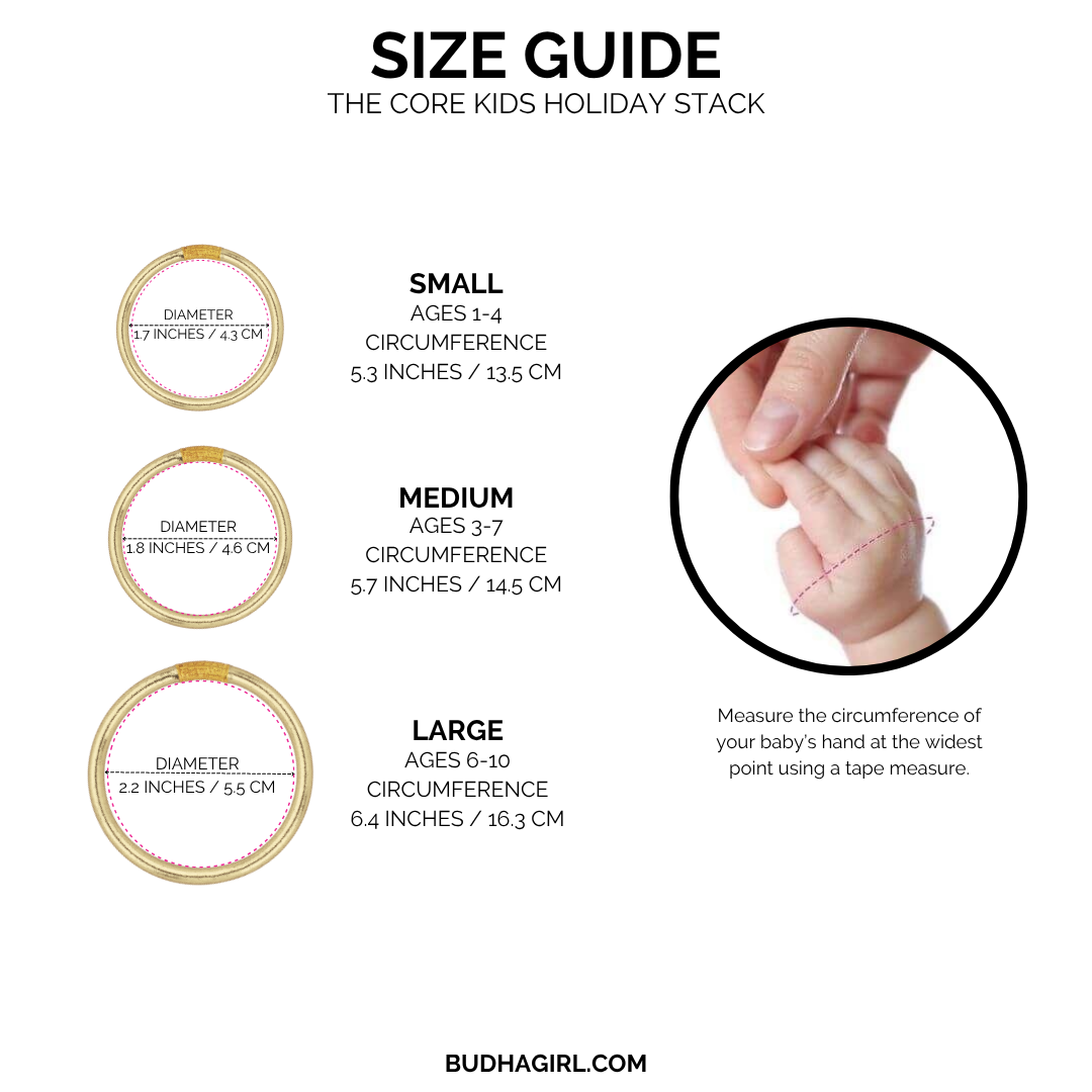 Core Kids Holiday Stack | All Season Bangle Bracelets for Children | BuDhaGirl