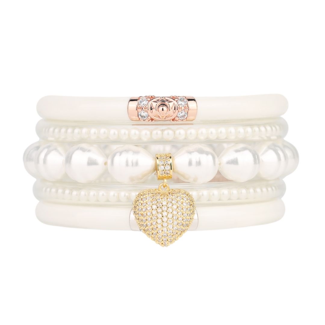 Valentine's Day Bangle Bracelet Stacks for Women - Cupid Stack | BuDhaGirl