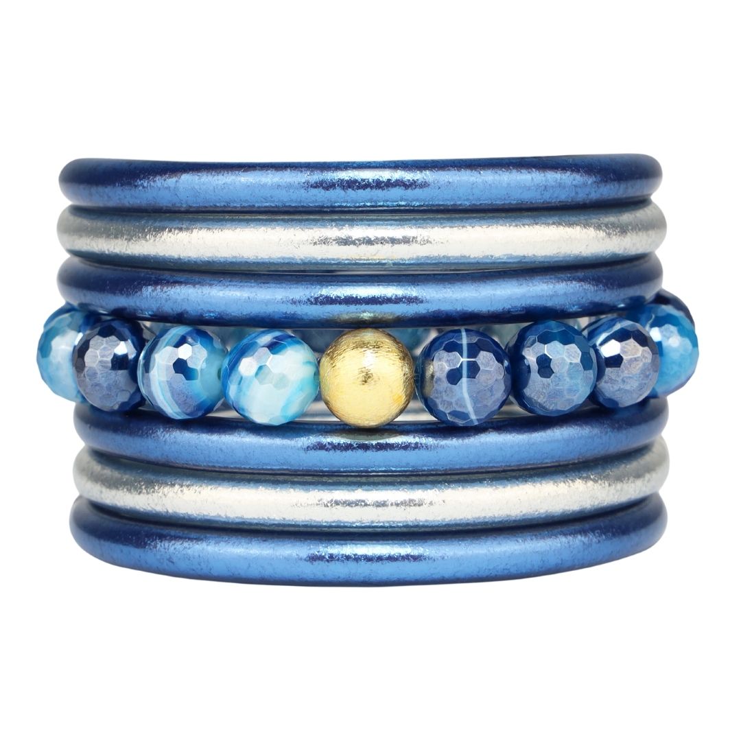 Bangle Bracelet Stack Inspired by the Dallas Mavericks Basketball Team | BuDhaGirl