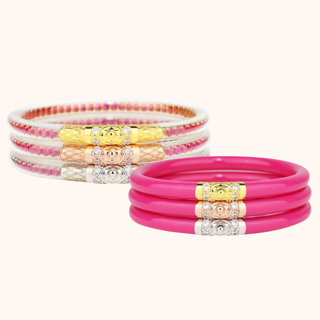 Epic Pink Three Queens & Three Kings Bangle Bracelet Bundle | BuDhaGirl