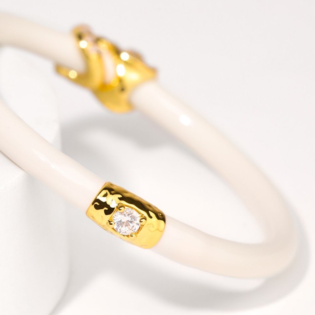 Fauna Elephant All Weather Bangle® (AWB®) - Ivory