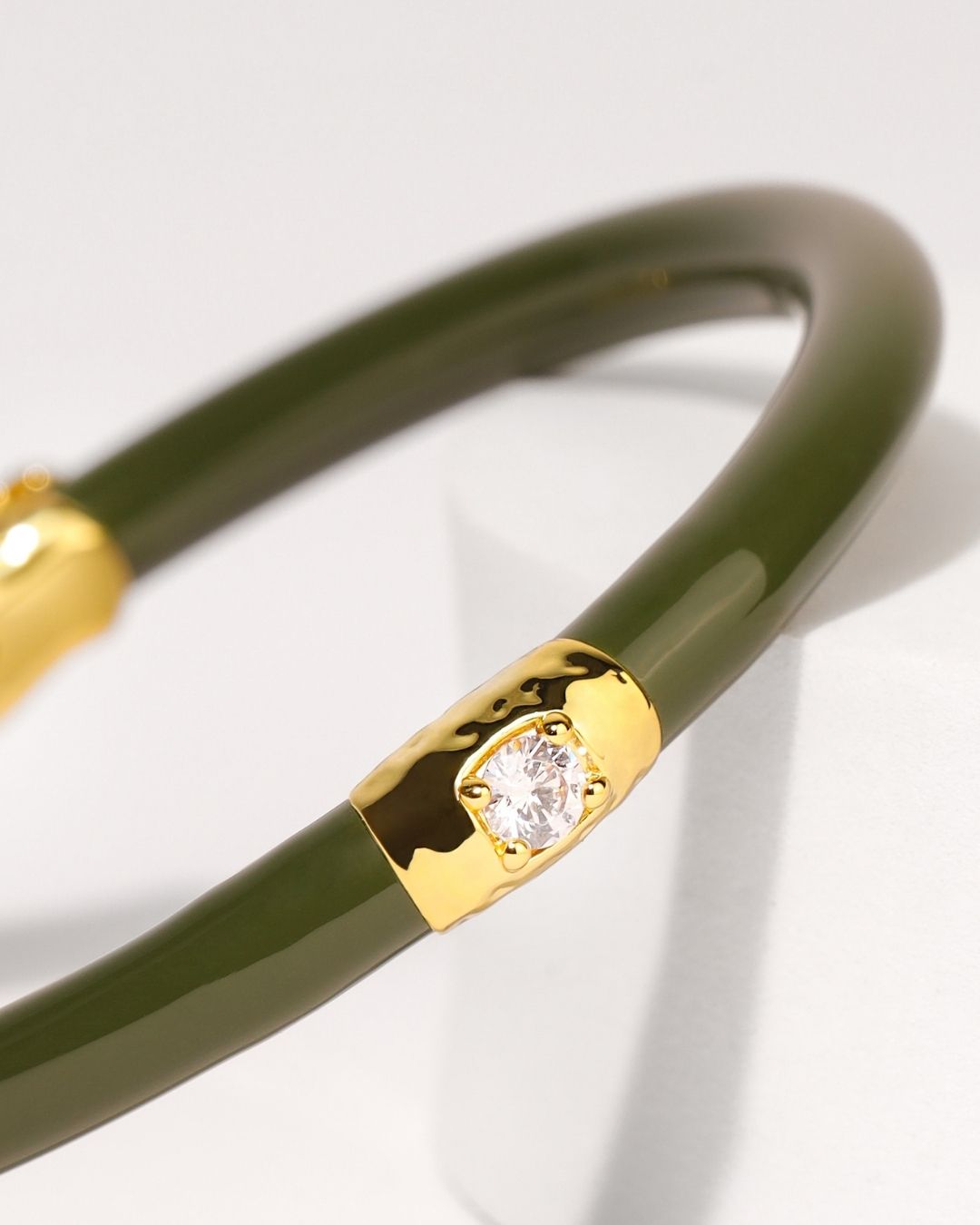 Fauna Jade Crocodile All Weather Bangle | BuDhaGirl