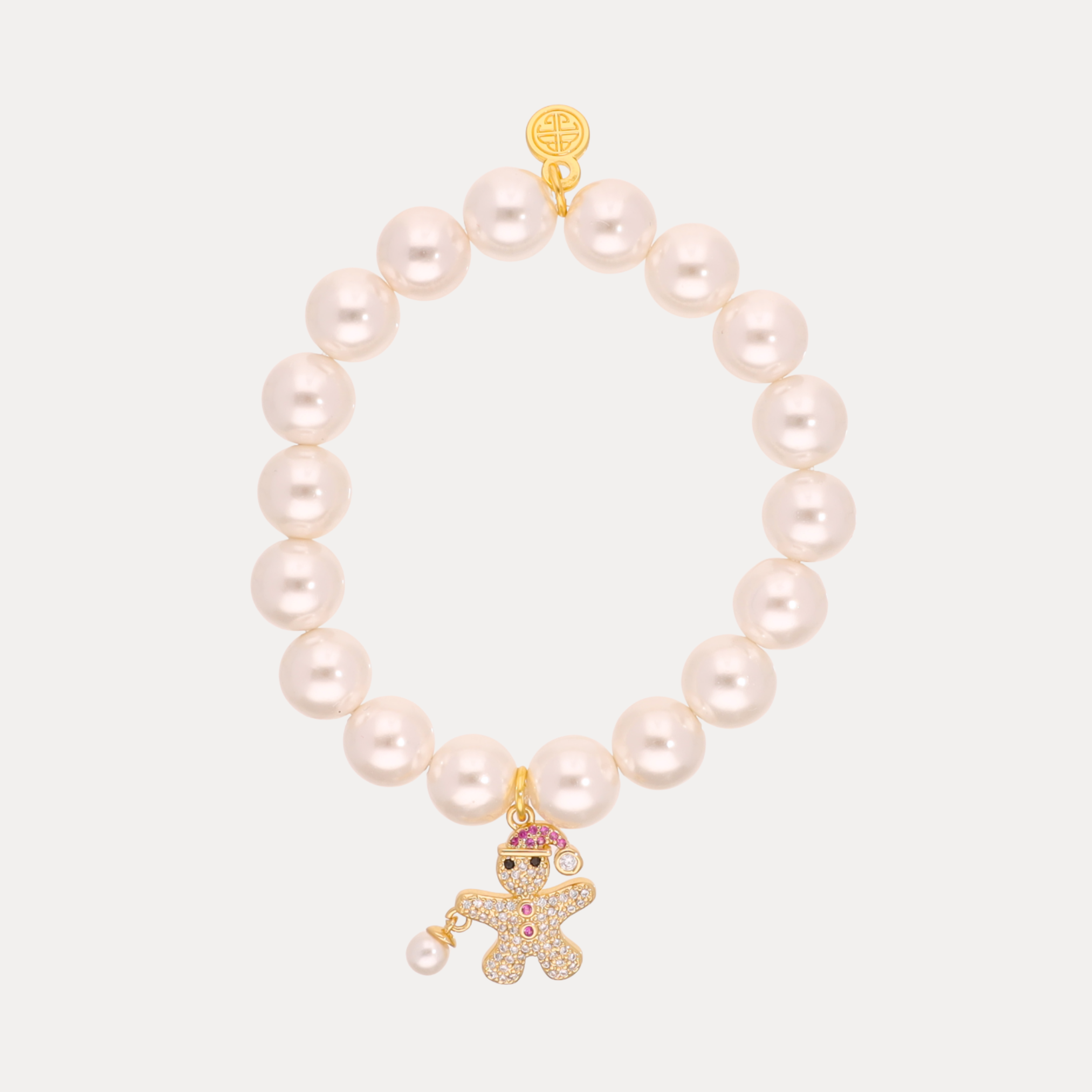 Gingerbread Pearl Bracelet | Holiday Jewelry | BuDhaGirl