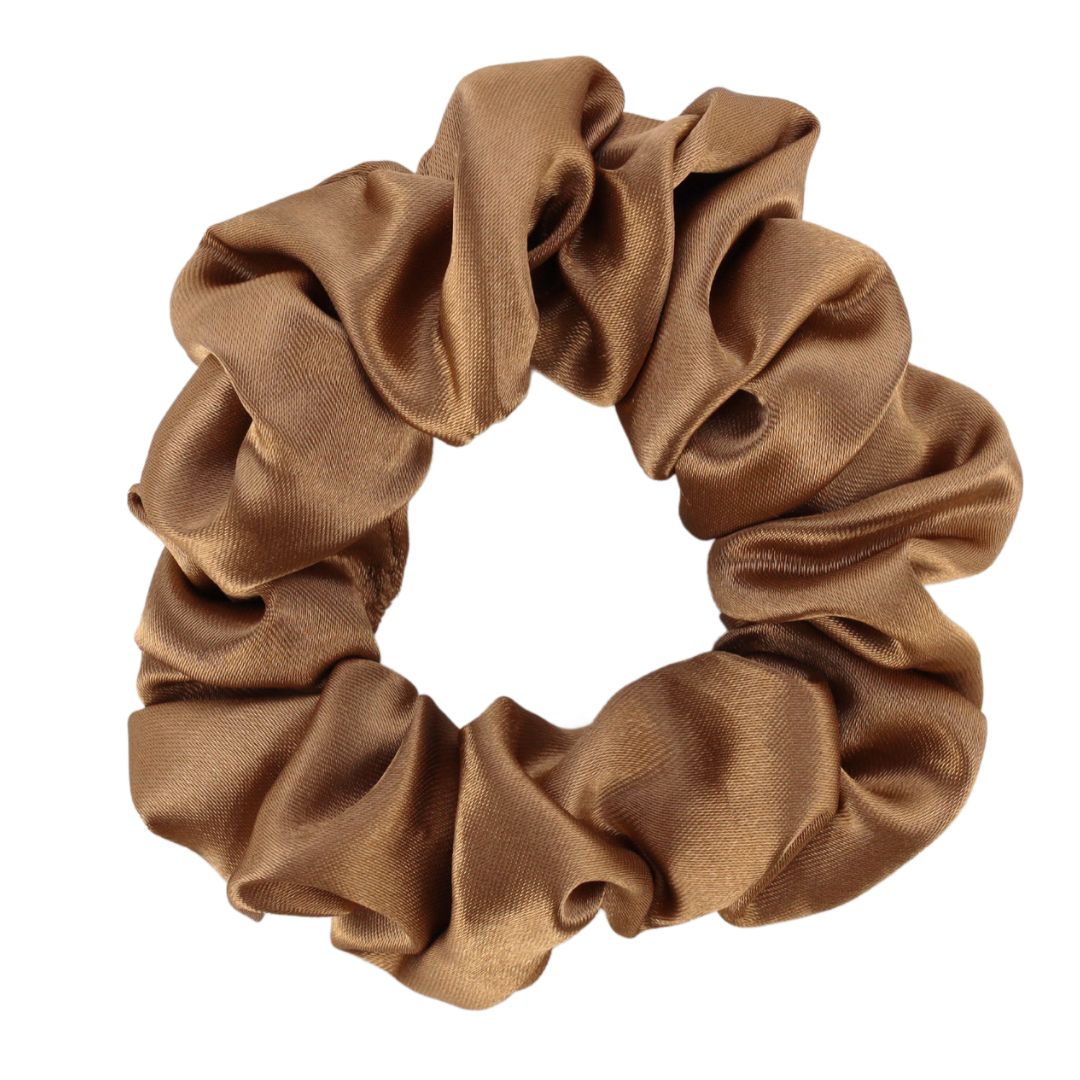 Pack of 7 Assorted Gold Scrunchies Set For Women | BuDhaGirl