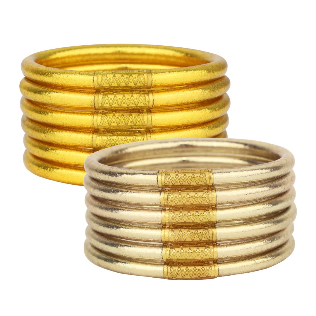 Gold and Etoile All Weather Bangles® - Serenity Prayer | BuDhaGirl