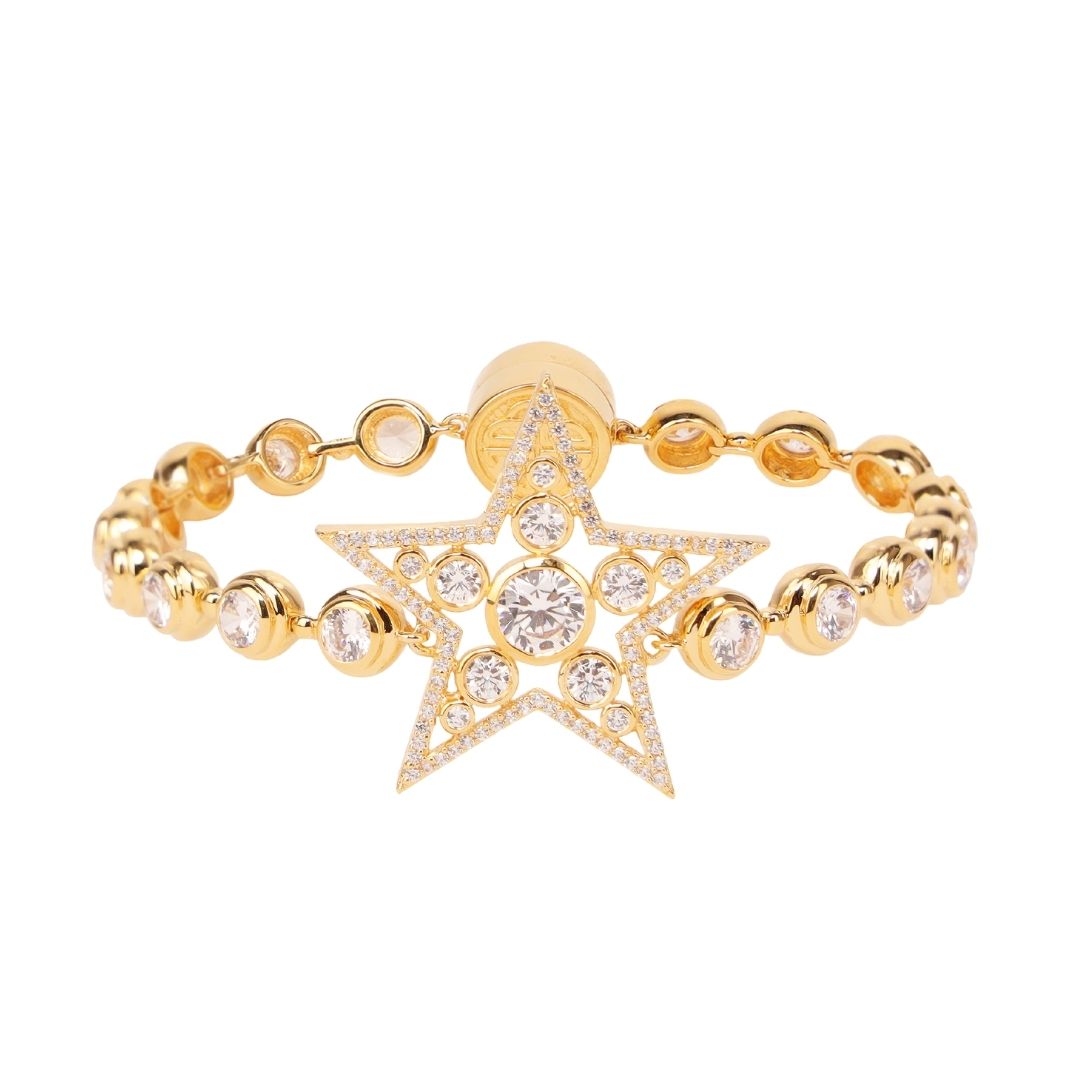 Gold/White Star Bracelet for Women | BuDhaGirl