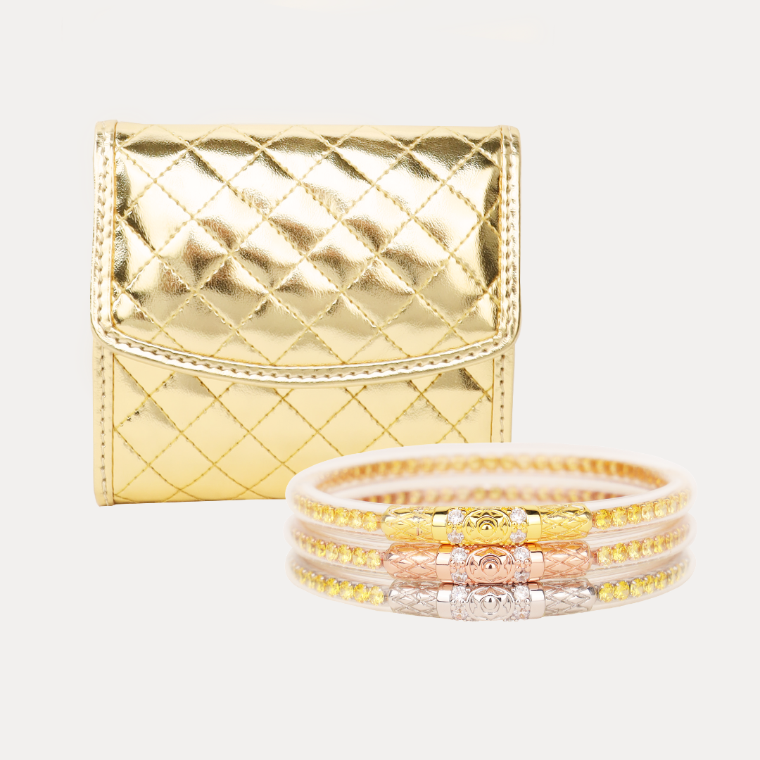Gold Wallet Holiday Bundle | Bangles, Bracelets, Jewelry | BuDhaGirl