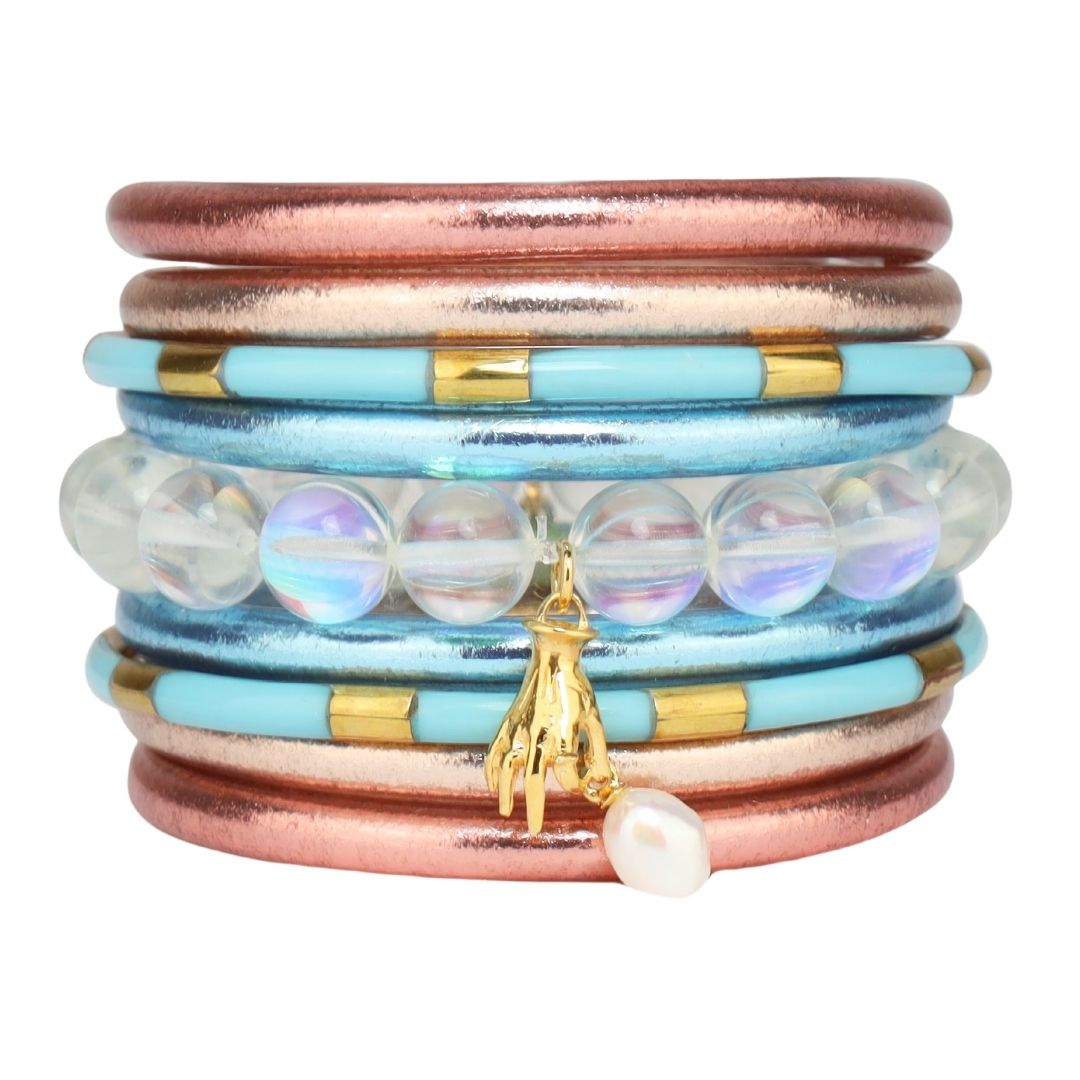 Harbour Island Bangle Bracelet Stack (Limited-Edition) | BuDhaGirl