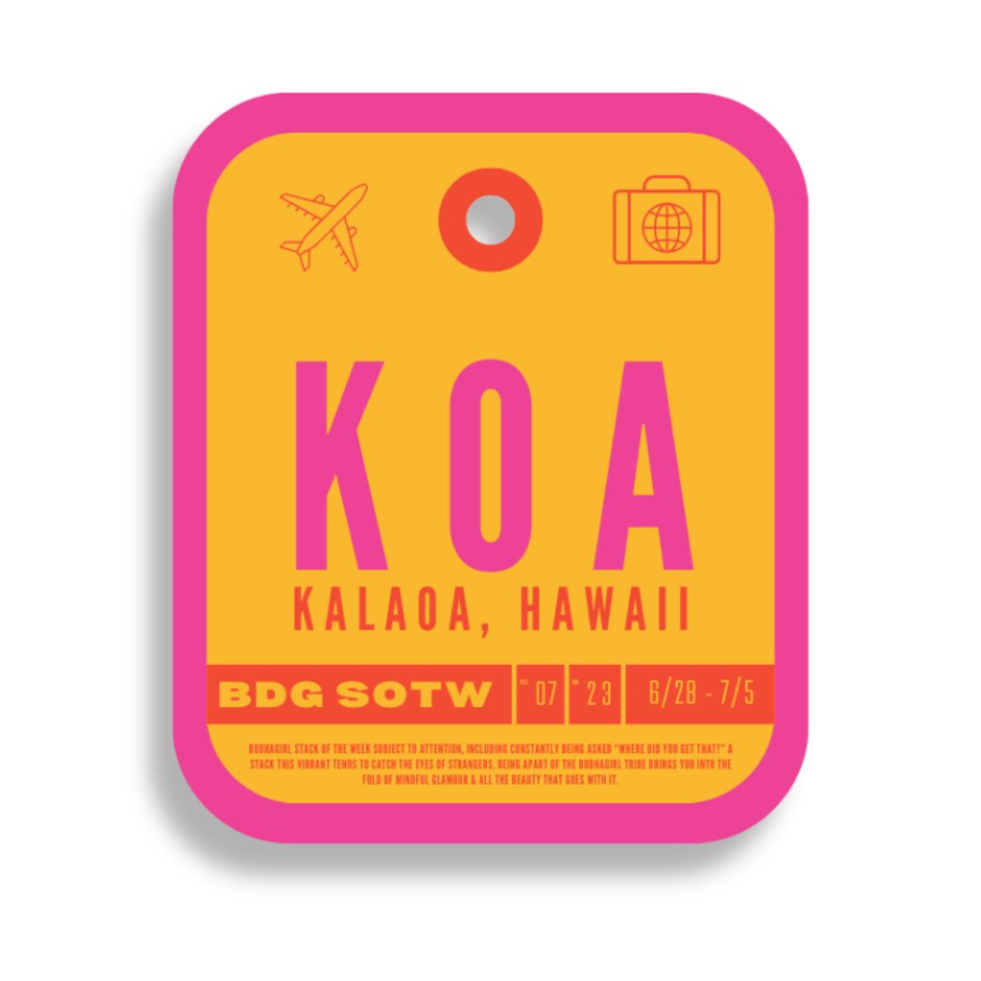 Luggage Tag for Hawaii Bangle Bracelet Stack of the Week | BuDhaGirl