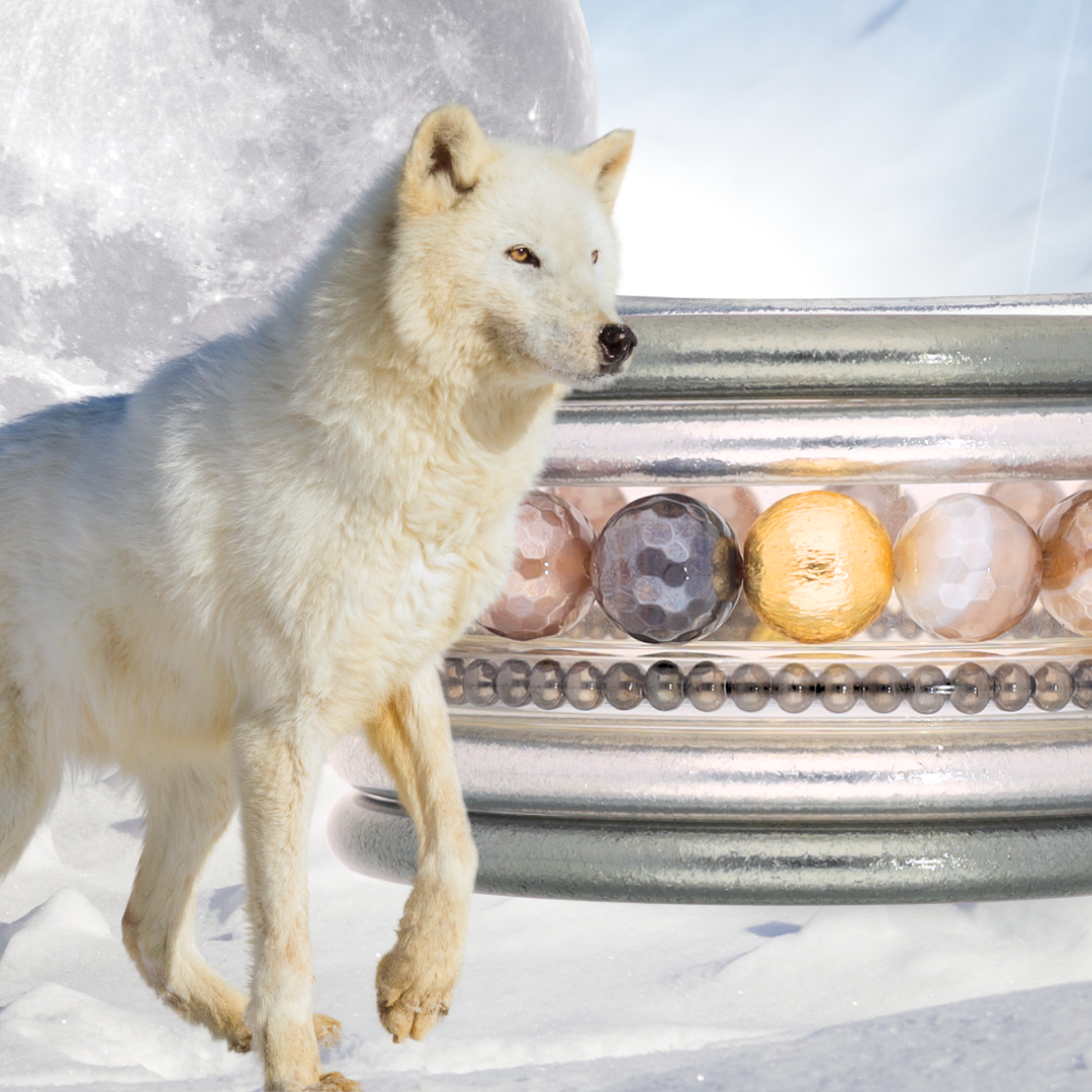 January Full Moon Bangle Bracelet Stack from BuDhaGirl