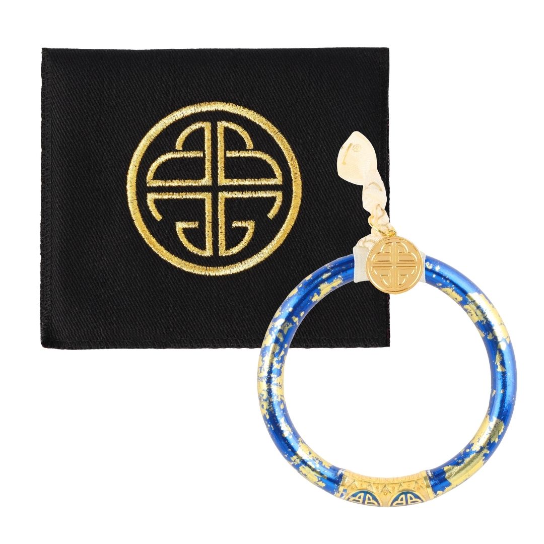 KOI Saffir Cobalt Blue Tzubbie All Weather Bangle Bracelet | BuDhaGirl