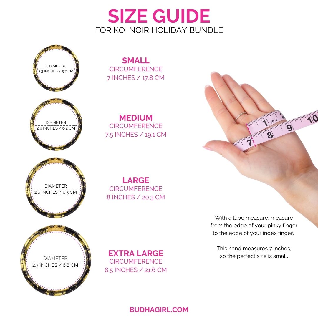 Size Guide for KOI Noir Holiday Bundle | BuDhaGirl