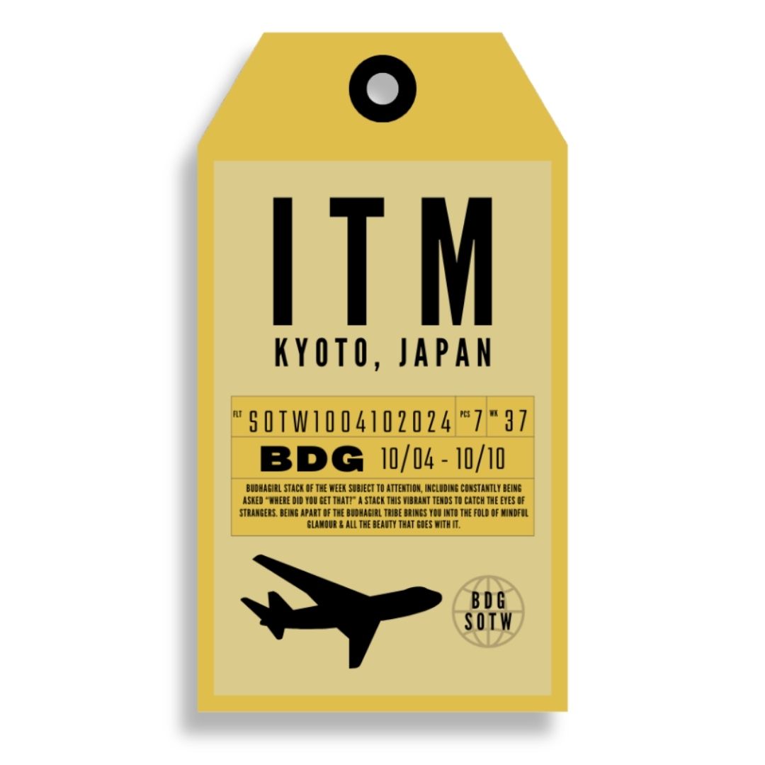 Luggage Tag for Kyoto Japan Bangle Bracelet Stack of the Week | BuDhaGirl