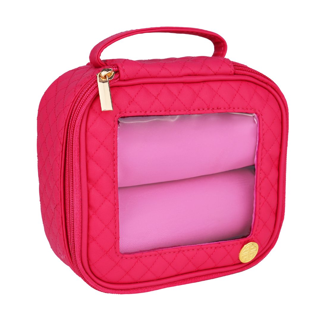 Large Pink Travel Storage Case For Bangle Bracelets | BuDhaGirl