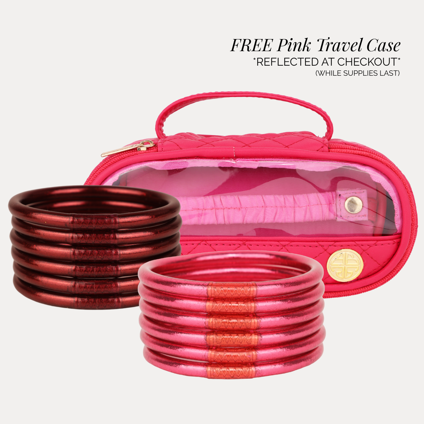 Pink Travel Case Free with Bundle Purchase | BuDhaGirl