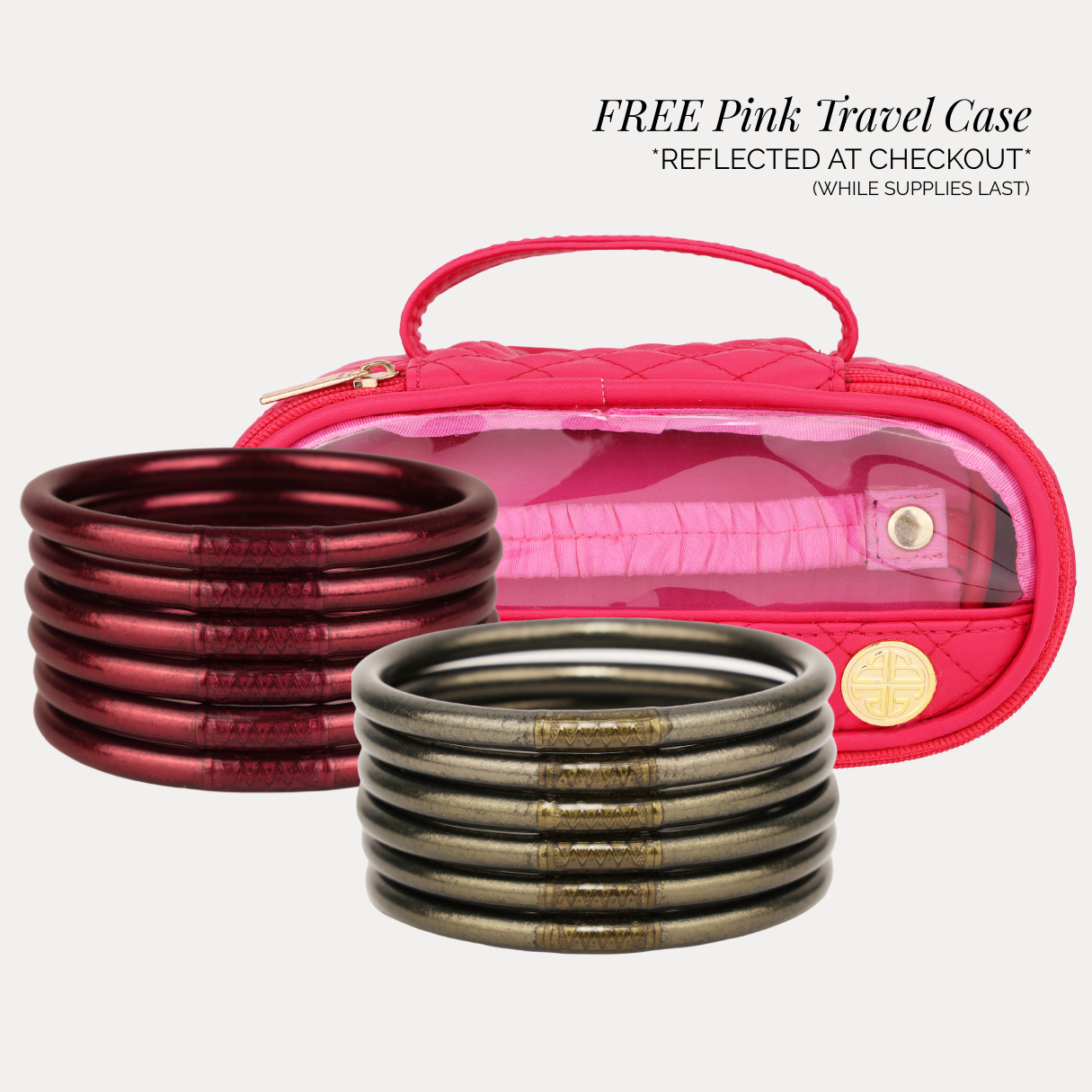 Pink Travel Case Free with Bundle Purchase | BuDhaGirl
