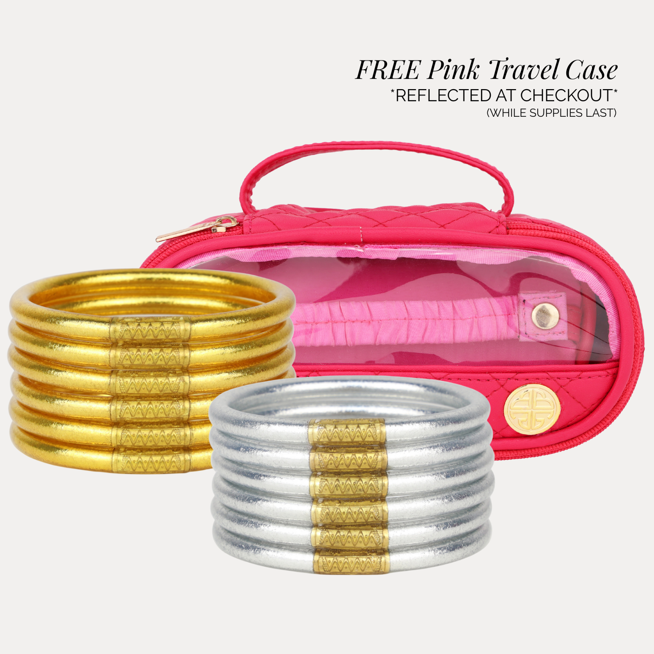 Pink Travel Case Free with Bundle Purchase | BuDhaGirl
