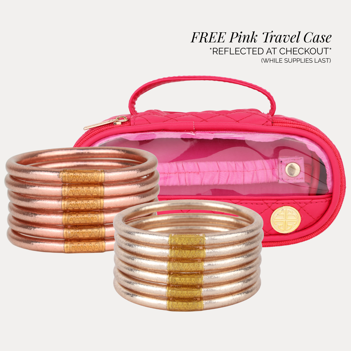 Pink Travel Case Free with Bundle Purchase | BuDhaGirl