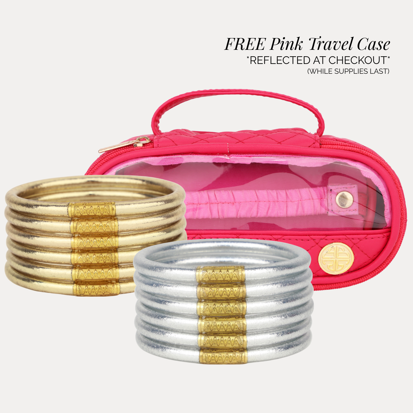 Pink Travel Case Free with Bundle Purchase | BuDhaGirl