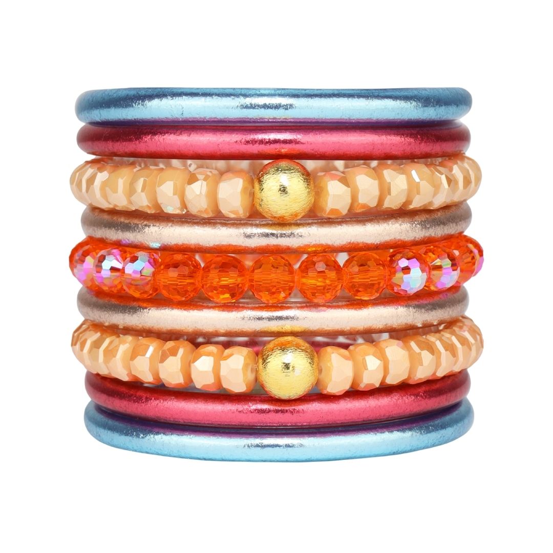 Puerto Rico Bangle Bracelet Stack | BuDhaGirl