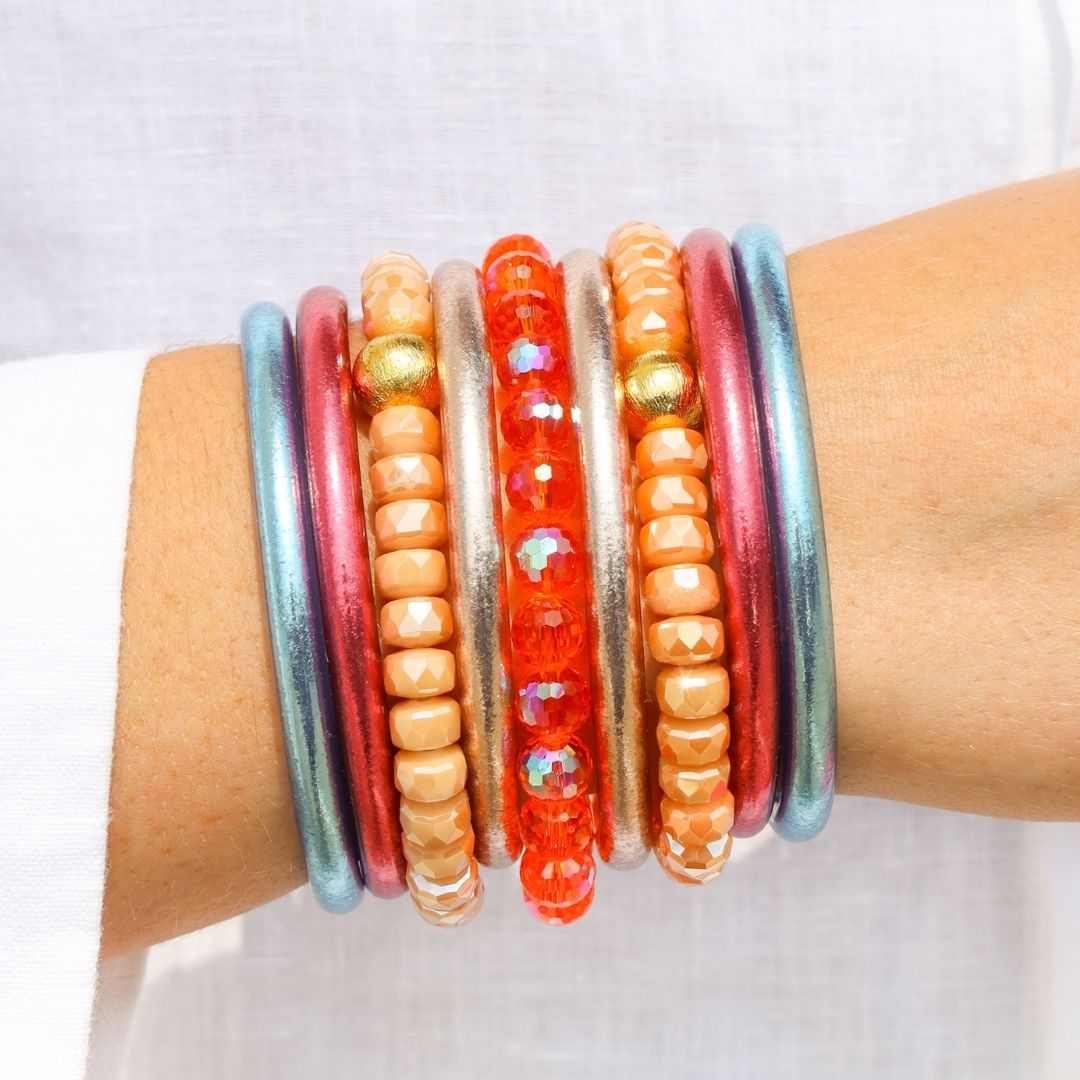 Puerto Rico Bangle Bracelet Stack | BuDhaGirl